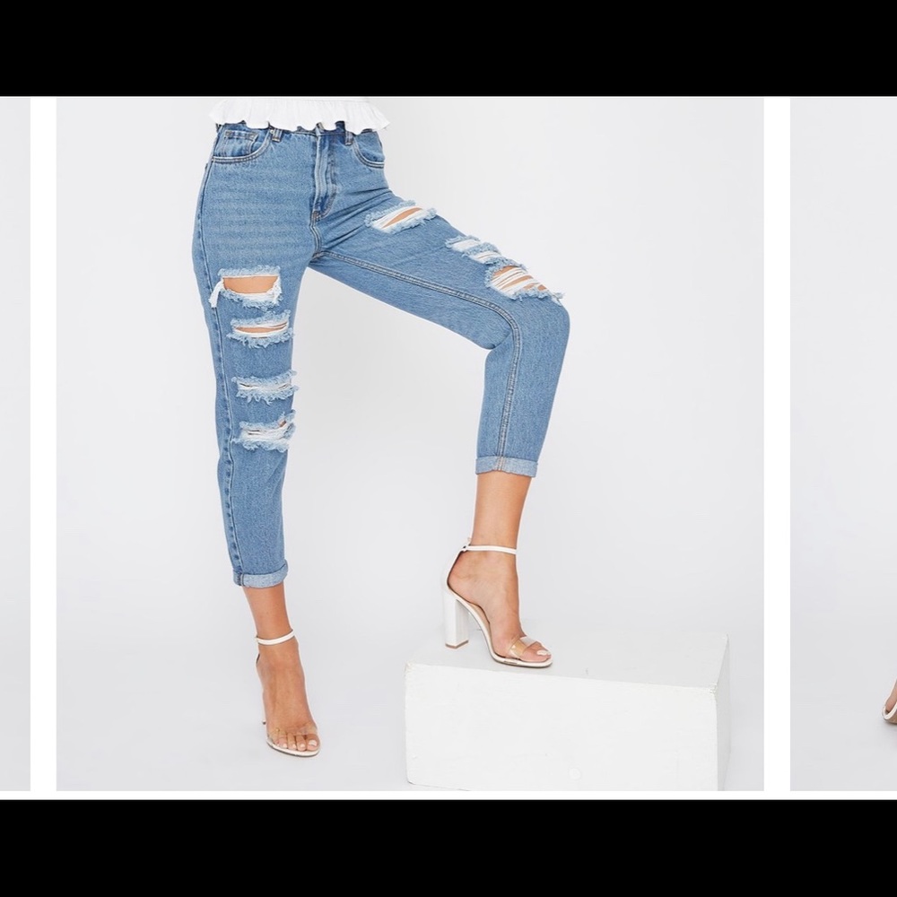 Ultra High-Rise Cuffed Mom Jean